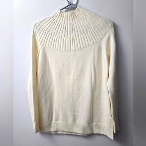 Anthropologie Welford Ivory Mock Neck Sweater Size XS